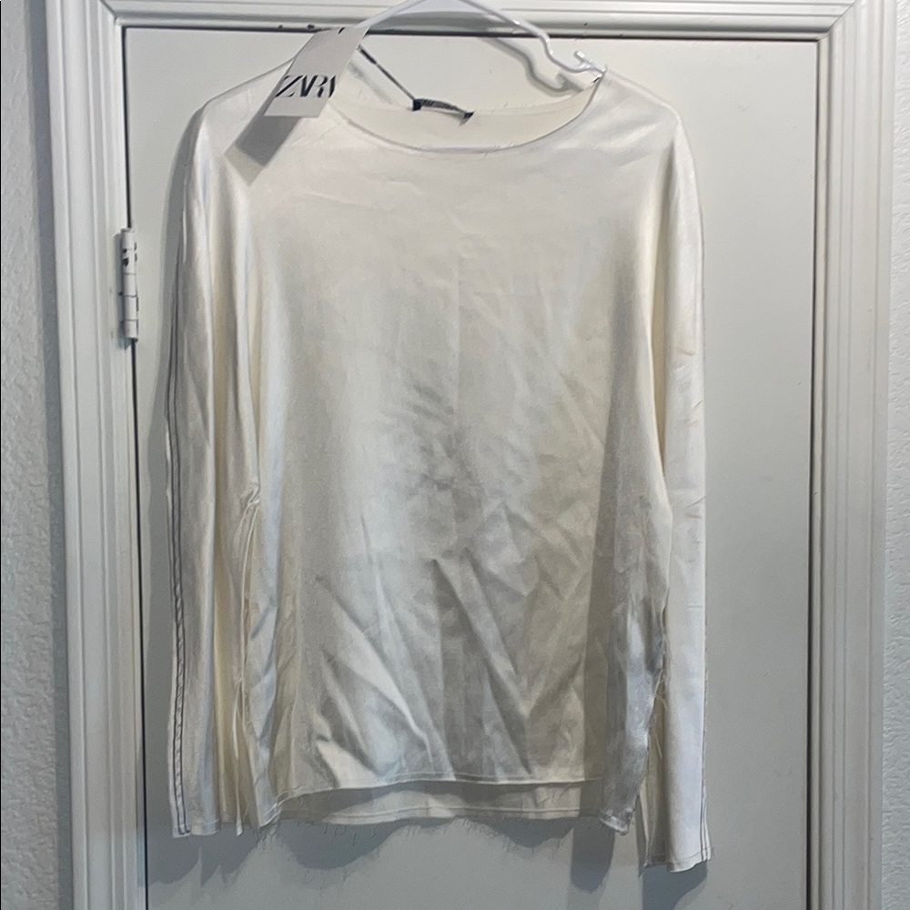 Zara Women’s Deconstructed Shirt SmAll